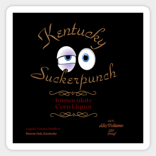 Kentucky Suckerpunch Liquor Sticker